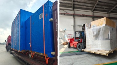 又發了2臺自動噴膠機，分別發重慶和印度的汽車零部件客戶