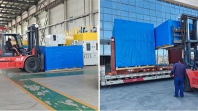 自動噴膠機發貨-泰國汽車橡膠減震老客戶普洛斯派